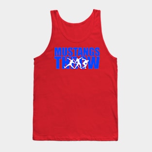 Tank Mustangs Throw Tank Top